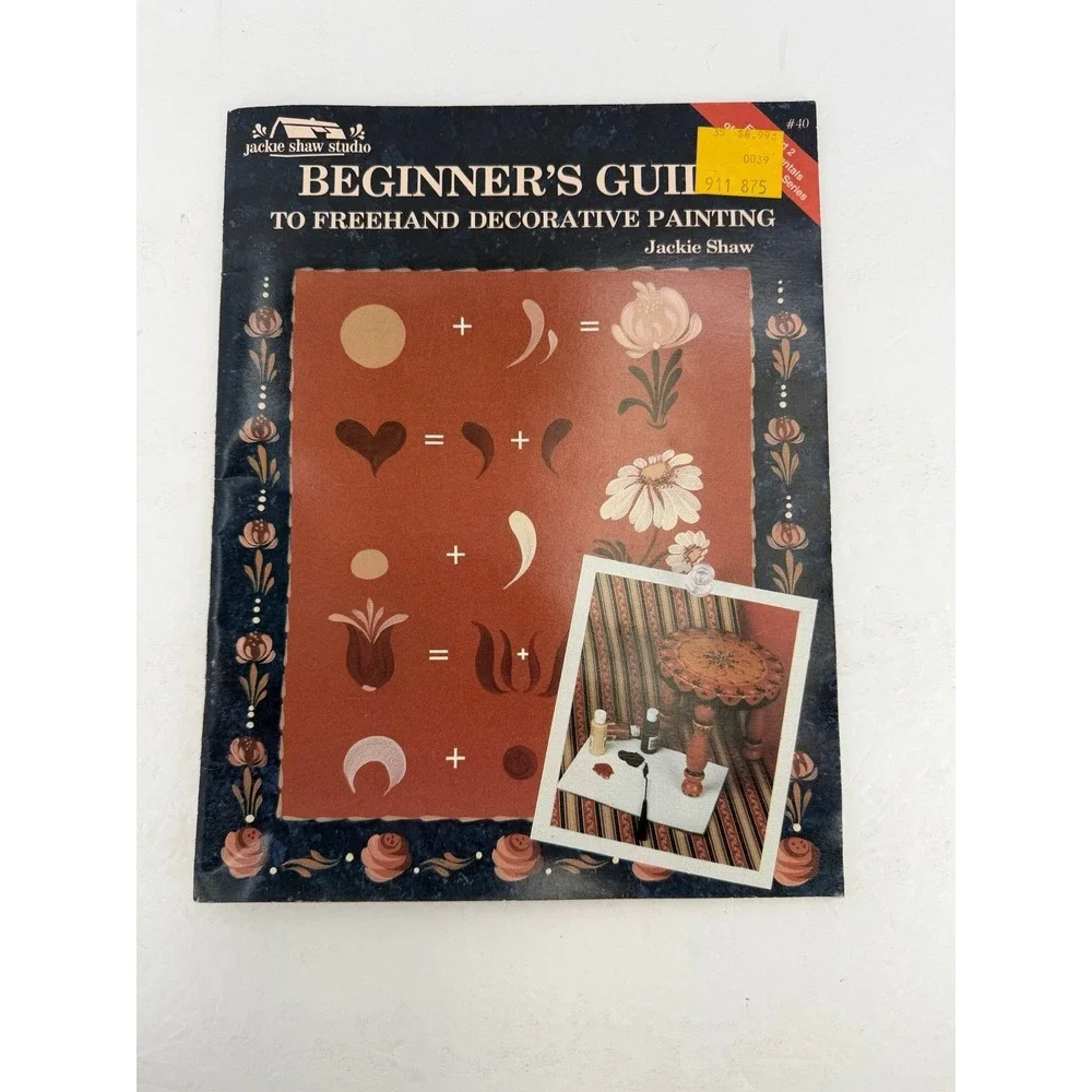Jackie Shaw Beginner's Guide To Freehand Decorative Painting 1987 Tole Pattern